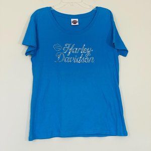 Harley-Davidson Jamaica Rhinestone Logo Tee